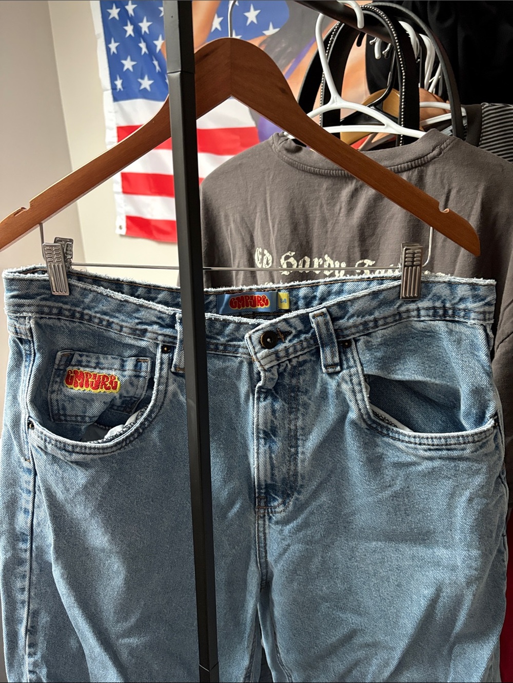 Empyre Light Blue Relaxed Fit Men's Jeans